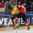 PRAGUE, CZECH REPUBLIC - MAY 3: Austria's Brian Lebler #7 takes out Sweden's Oscar Klefbom #84 along the boards during preliminary round action at the 2015 IIHF Ice Hockey World Championship. (Photo by Andre Ringuette/HHOF-IIHF Images)

